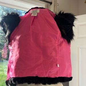 NWOT Skaist Taylor Neiman Marcus Puff Shoulder Shrug/Faux Fur Vest (4 Target)